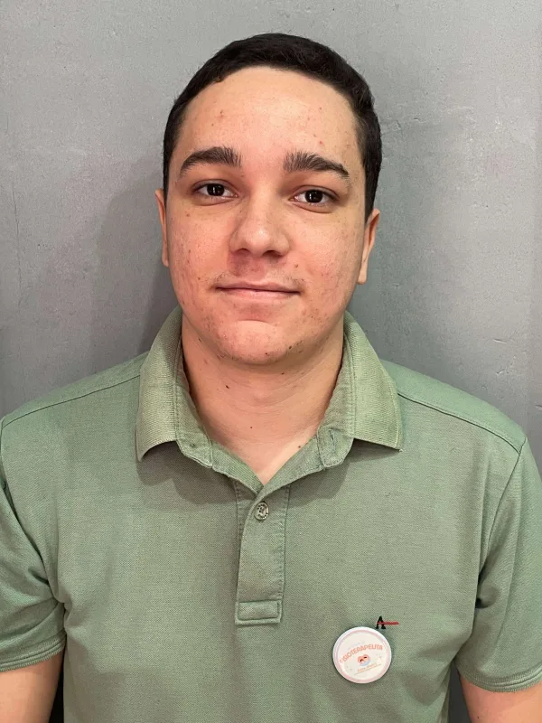 Foto de Fellipe Rickelme Santos Silva, Fisioterapeuta da Unidade Jardim