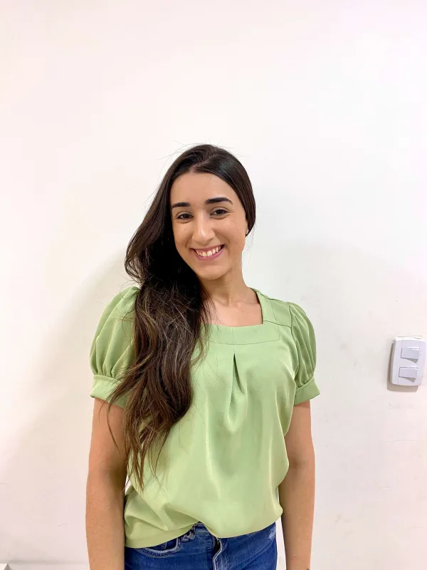 Foto de Juliana Araújo Leite, Fonoaudióloga da Unidade Arco-Íris